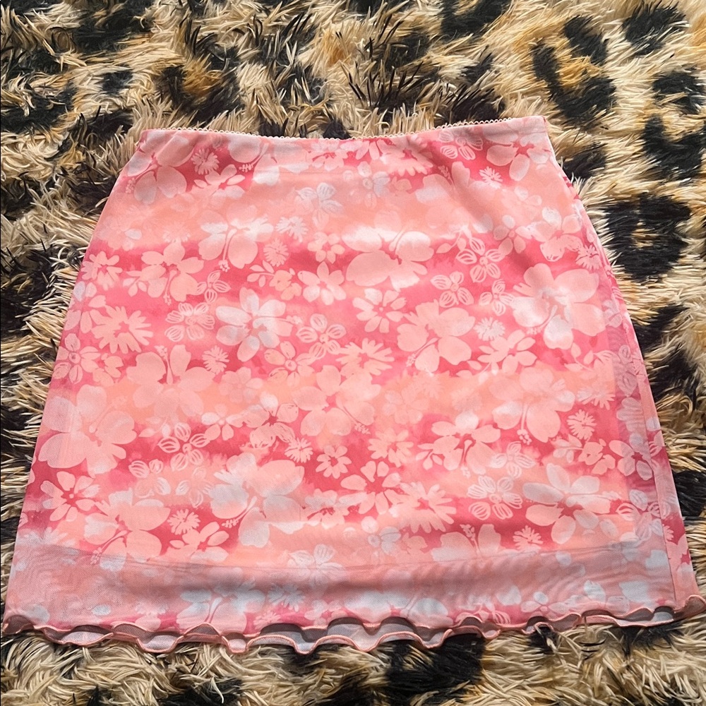 Floral Pink Skirt